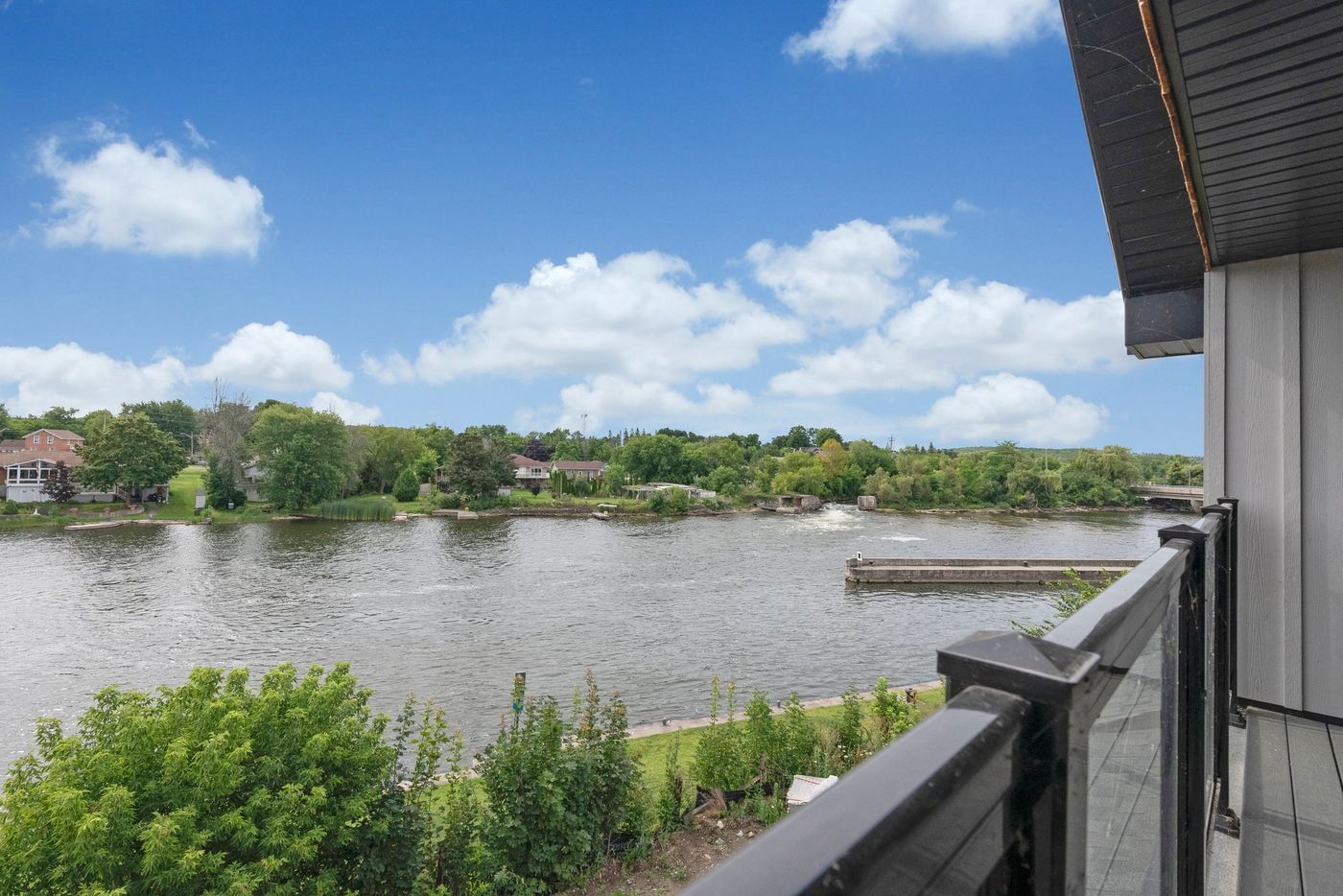 Trent River view from the upper balcony
